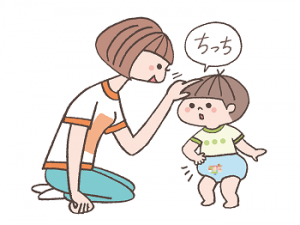 トイレトレーニングで簡単な会話が出来る事