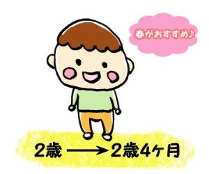 トイレトレーニング春先がおすすめ