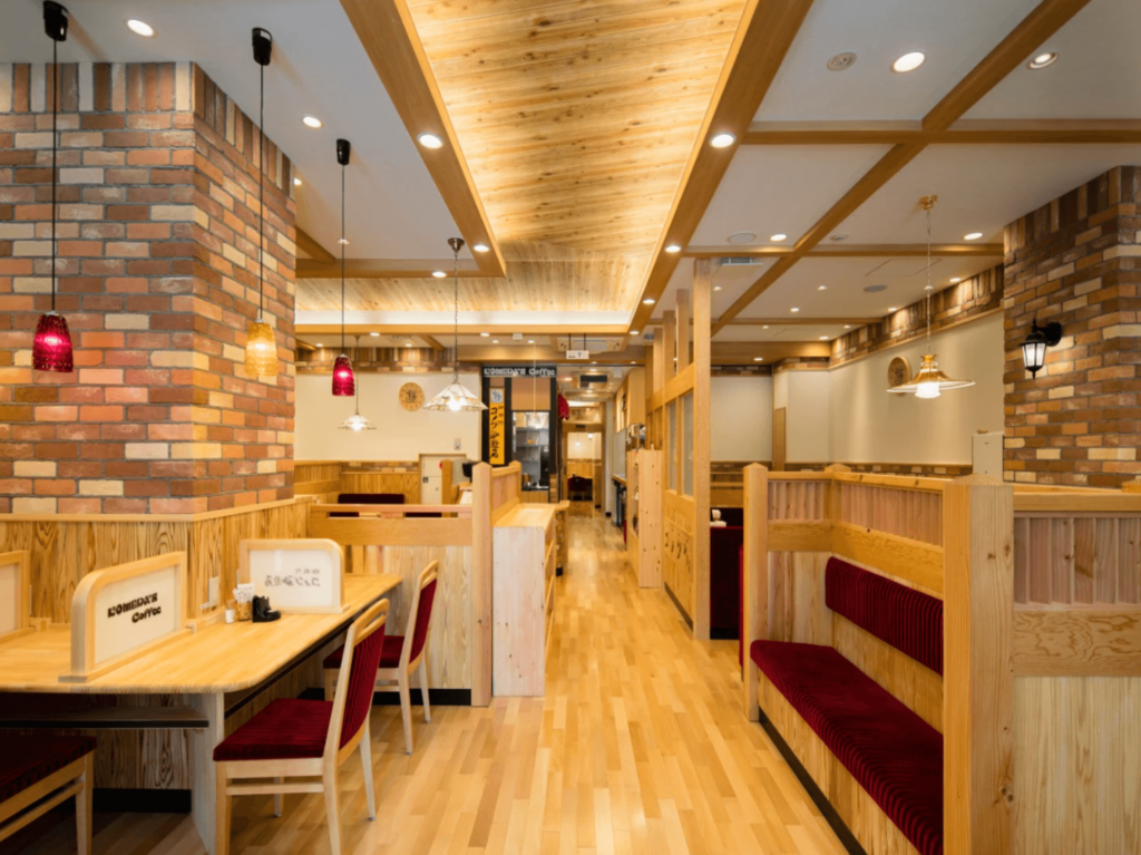 コメダ珈琲 店内例