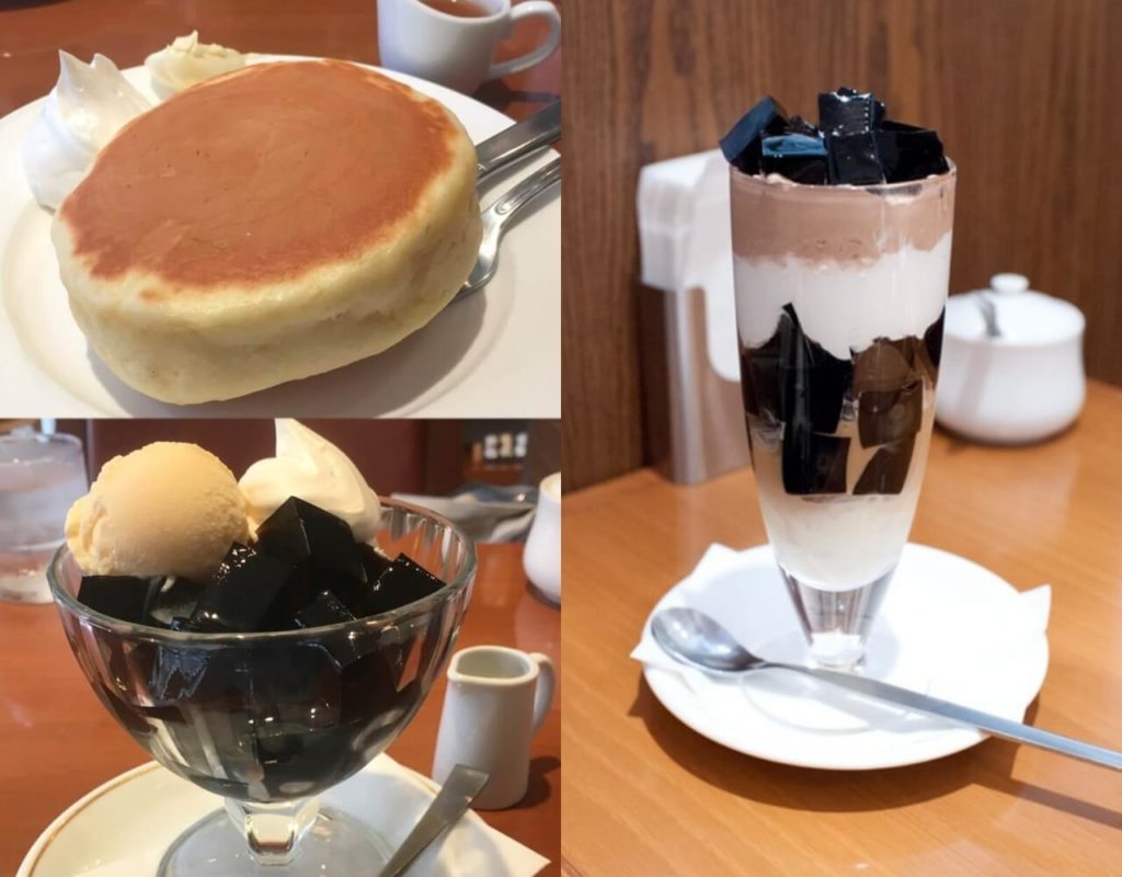 小野珈琲 ホットケーキ コーヒーゼリー コーヒーシンフォニー